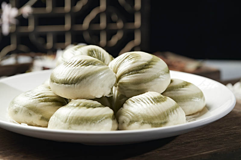 香蒸彩玉豆馅馍馍 豆包图片