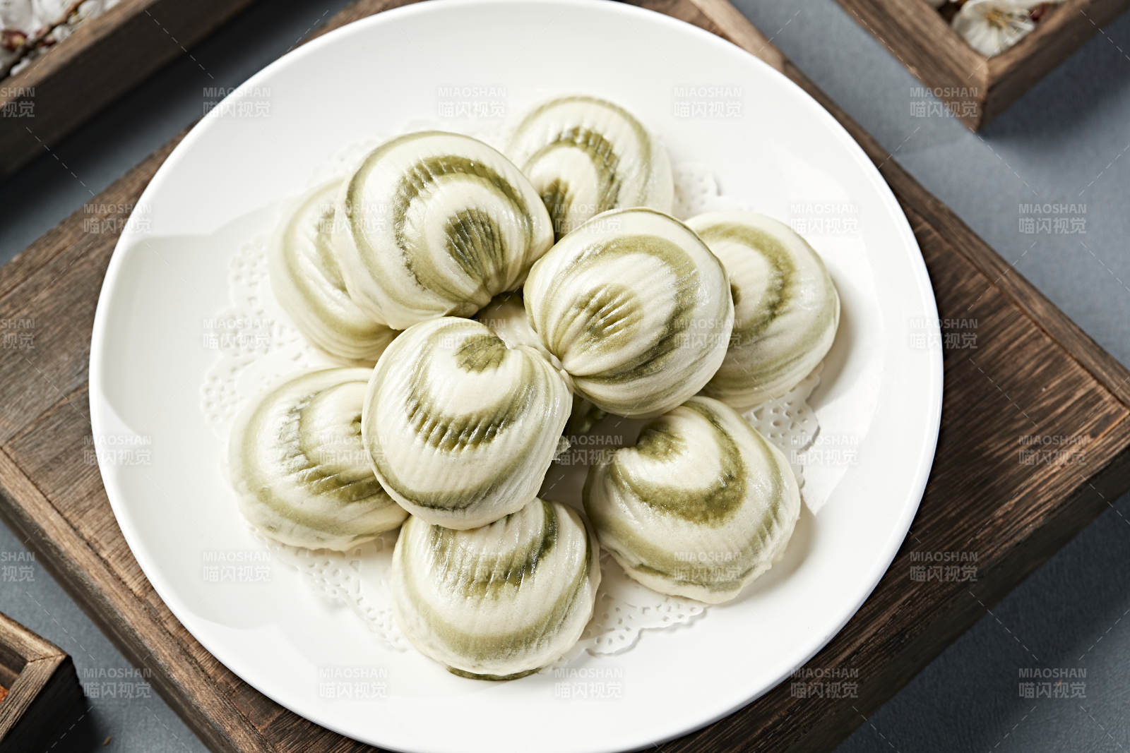 香蒸彩玉豆馅馍馍 豆包图片