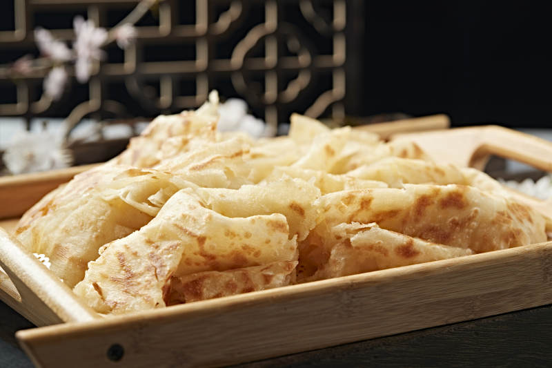 现烙手撕糖饼图片