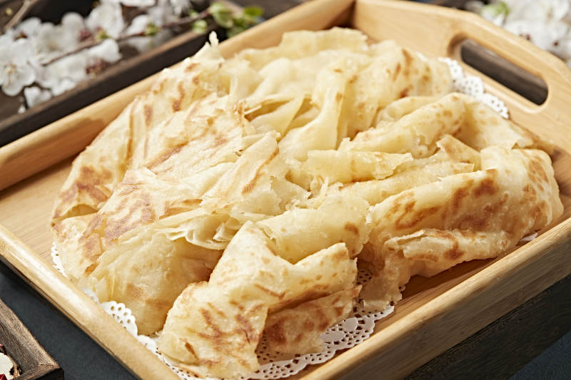 现烙手撕糖饼图片