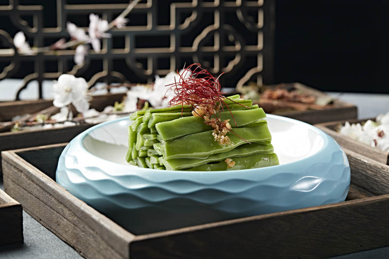 凉拌蒜香大刀豆 豆角 蜜豆图片