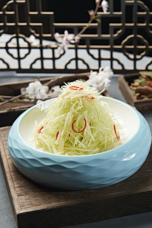 美味凉菜巧拌彩椒笋丝图片