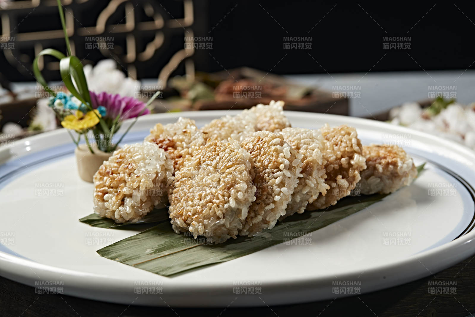 香煎珍珠糯米锅巴肉丸子图片