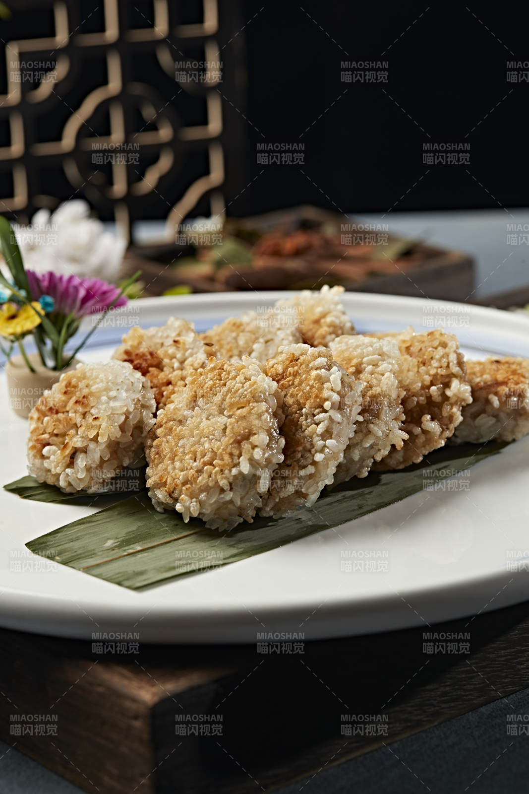 香煎珍珠糯米锅巴肉丸子图片