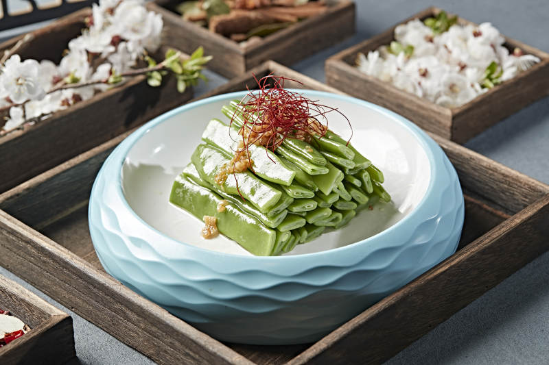 凉拌蒜香大刀豆 豆角 蜜豆图片