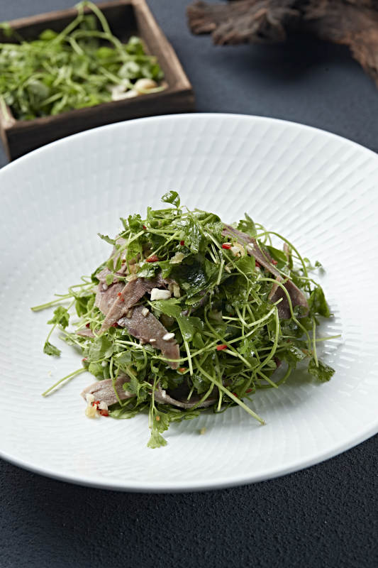 蒜蓉剁椒香菜拌牛口条图片