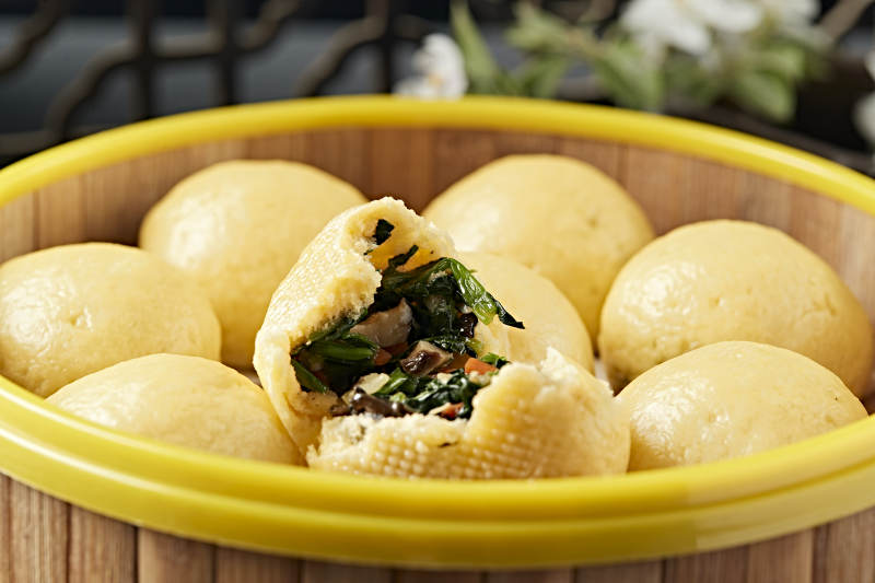 香蒸杂粮菜团图片