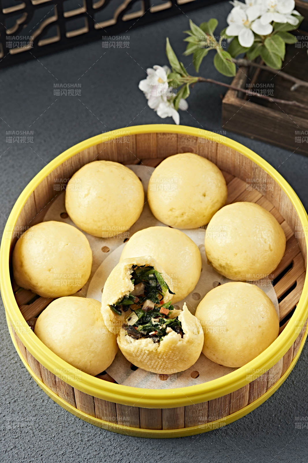 香蒸杂粮菜团图片