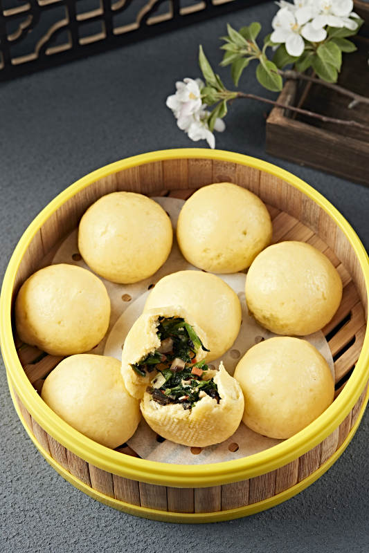 香蒸杂粮菜团图片