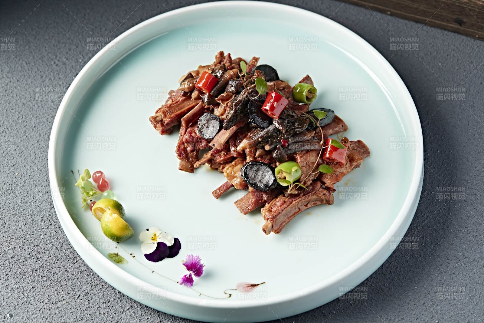 米椒鸡枞红烧小样肋排图片