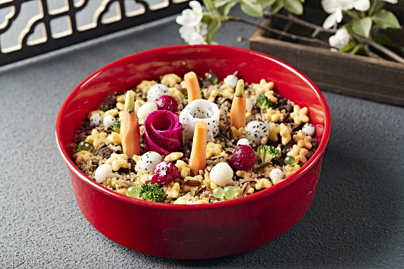 藜麦米奥利奥碎果蔬奶油紫薯千层蛋糕图片