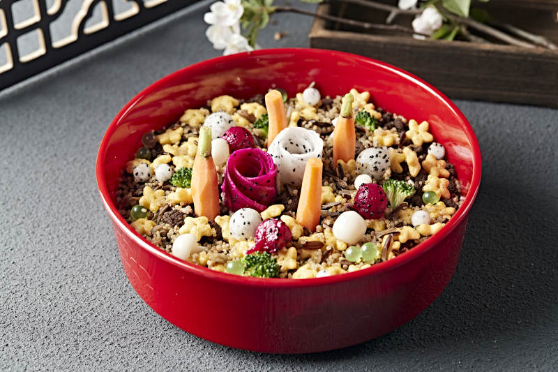 藜麦米奥利奥碎果蔬奶油紫薯千层蛋糕图片