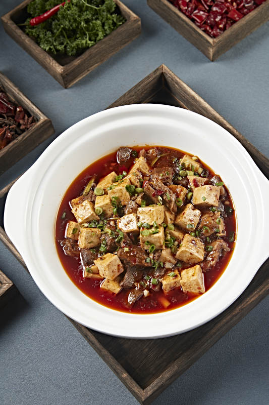 砂锅红油牛腩烧豆腐图片