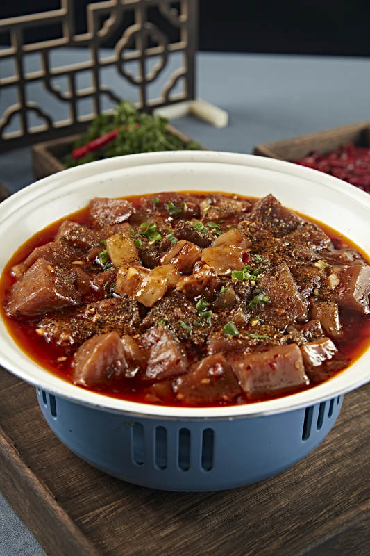 香辣红油蹄筋烧焖子粉坨图片