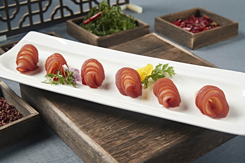 美味凉菜红酒雪梨图片