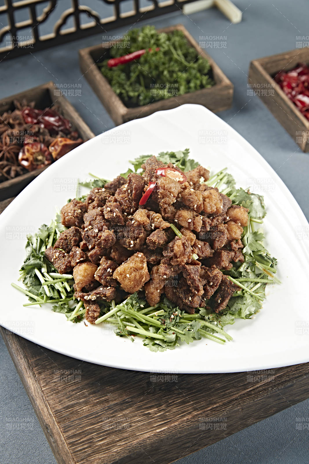 美味孜然烧羊肉图片