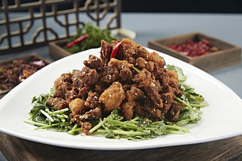 美味孜然烧羊肉图片