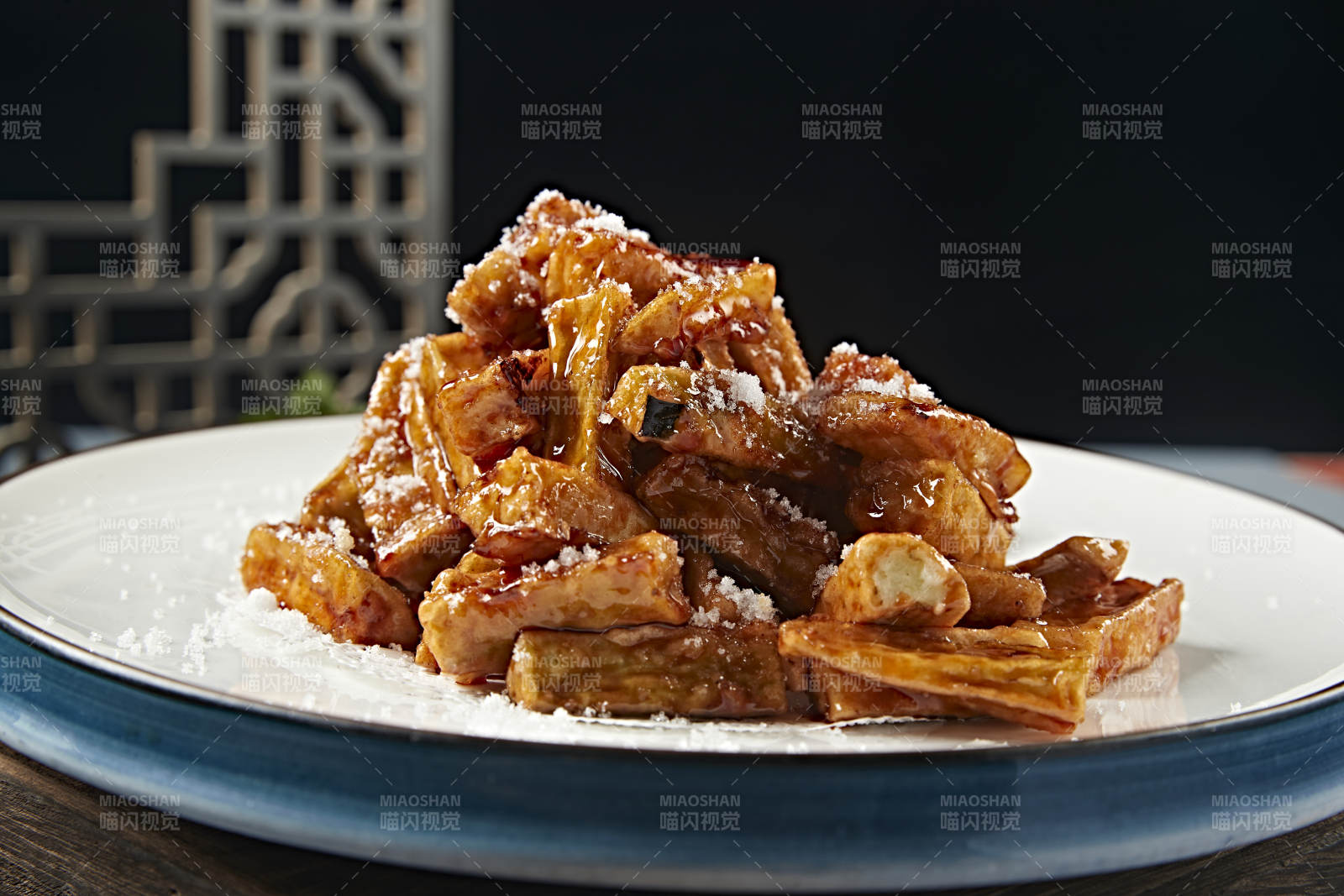 糖醋焦炸茄子条图片