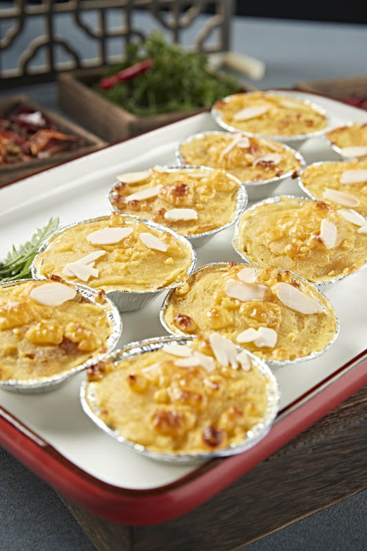 杏仁片芝士焗红薯泥图片