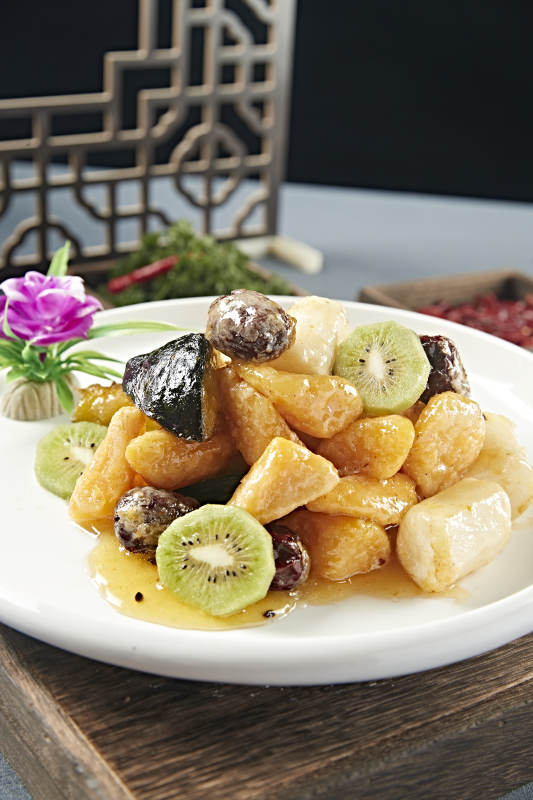 拔丝蜜饯 南瓜红薯香蕉山药蜜枣猕猴桃图片