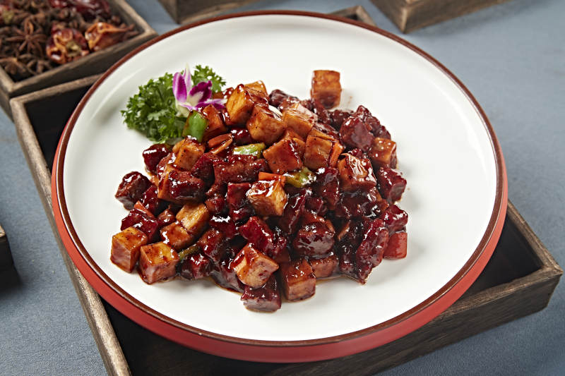 酱爆杏鲍菇牛仔粒图片