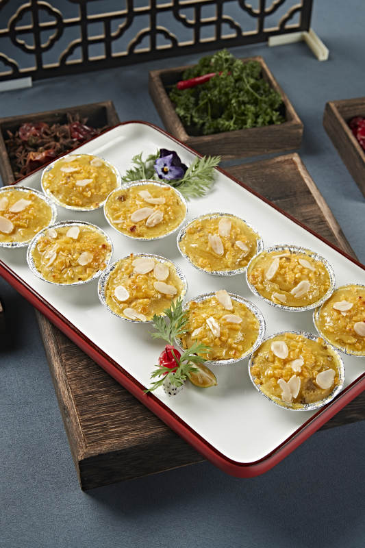 杏仁片芝士焗红薯泥图片