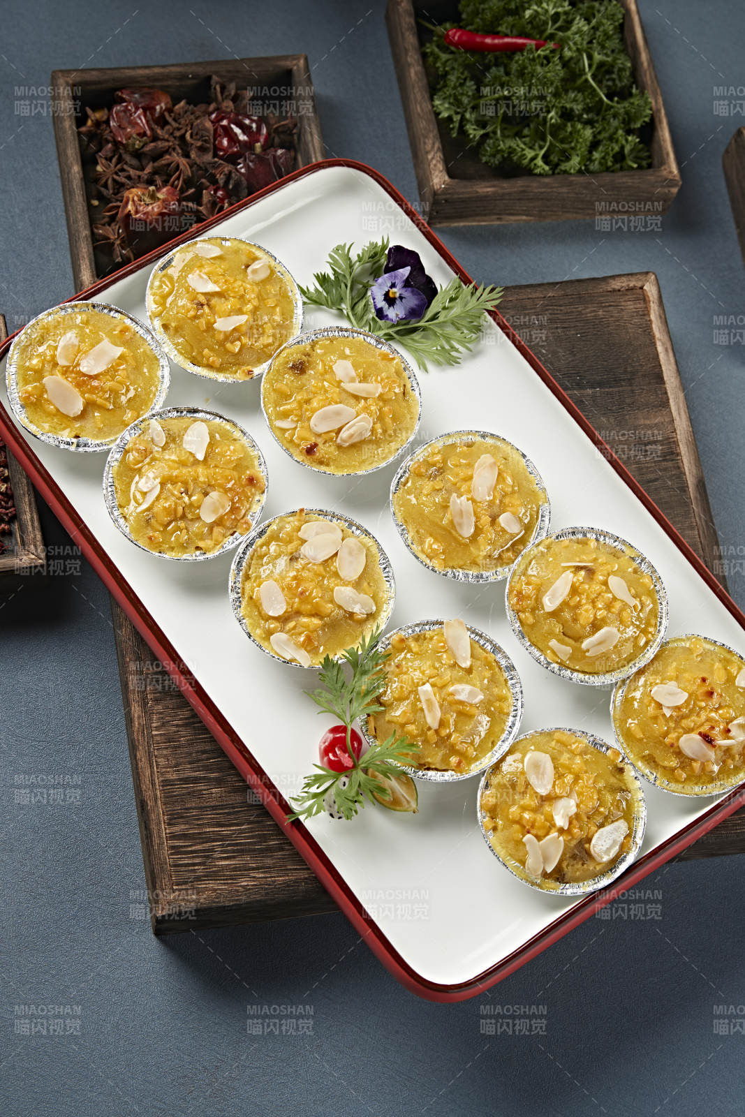 杏仁片芝士焗红薯泥图片