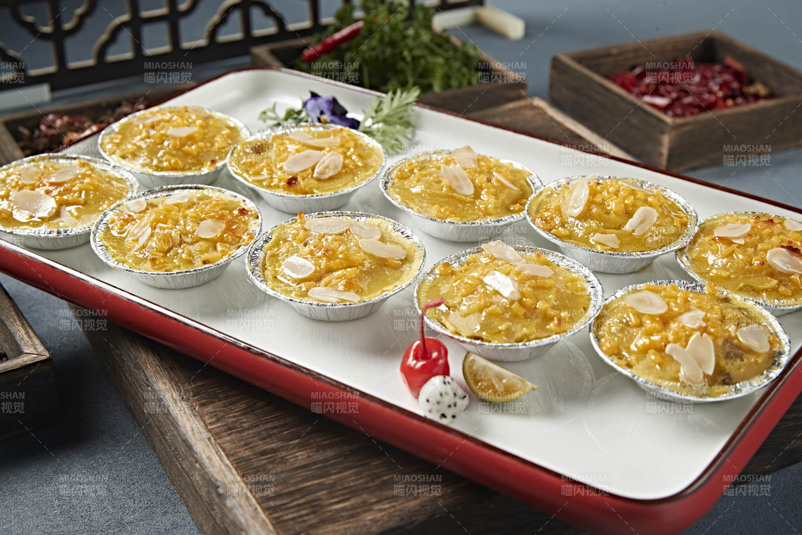 杏仁片芝士焗红薯泥图片