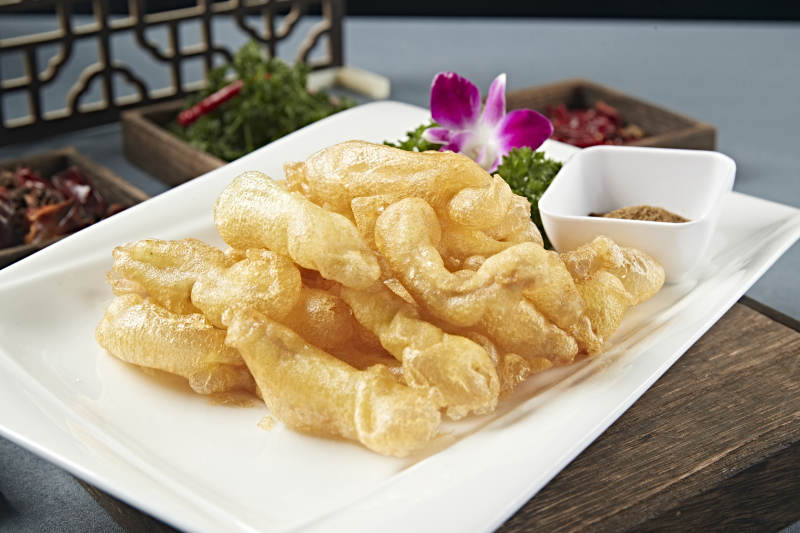 椒盐香炸气泡小酥肉图片