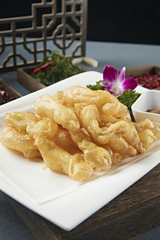 椒盐香炸气泡小酥肉图片