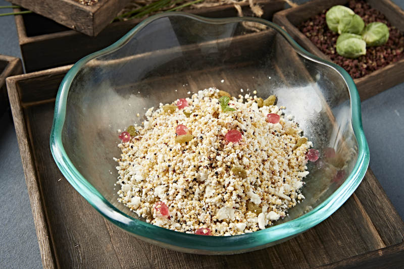 果粒凉拌酸奶炒米奶嚼克图片