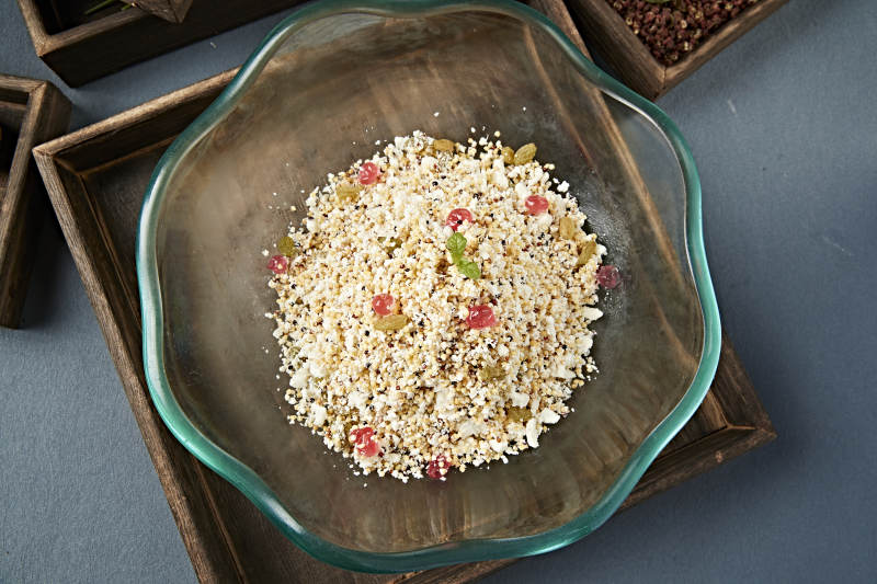 果粒凉拌酸奶炒米奶嚼克图片