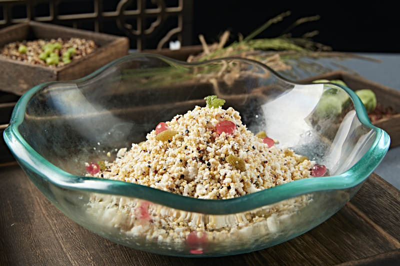 果粒凉拌酸奶炒米奶嚼克图片