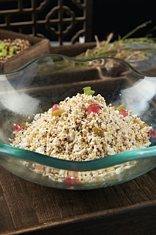 果粒凉拌酸奶炒米奶嚼克图片