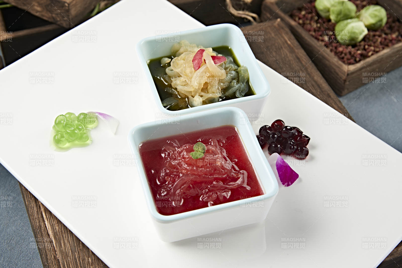 美味凉菜双味凉拌海蜇丝图片