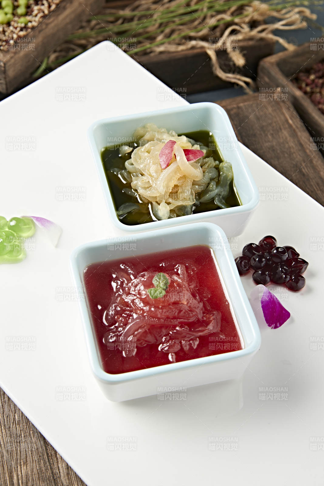 美味凉菜双味凉拌海蜇丝图片