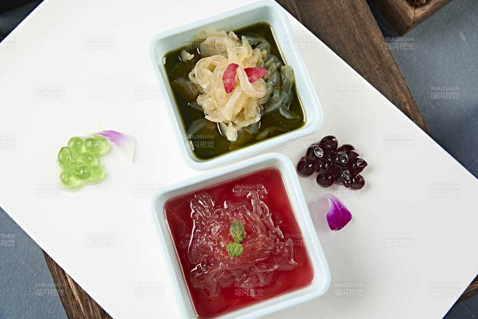 美味凉菜双味凉拌海蜇丝图片