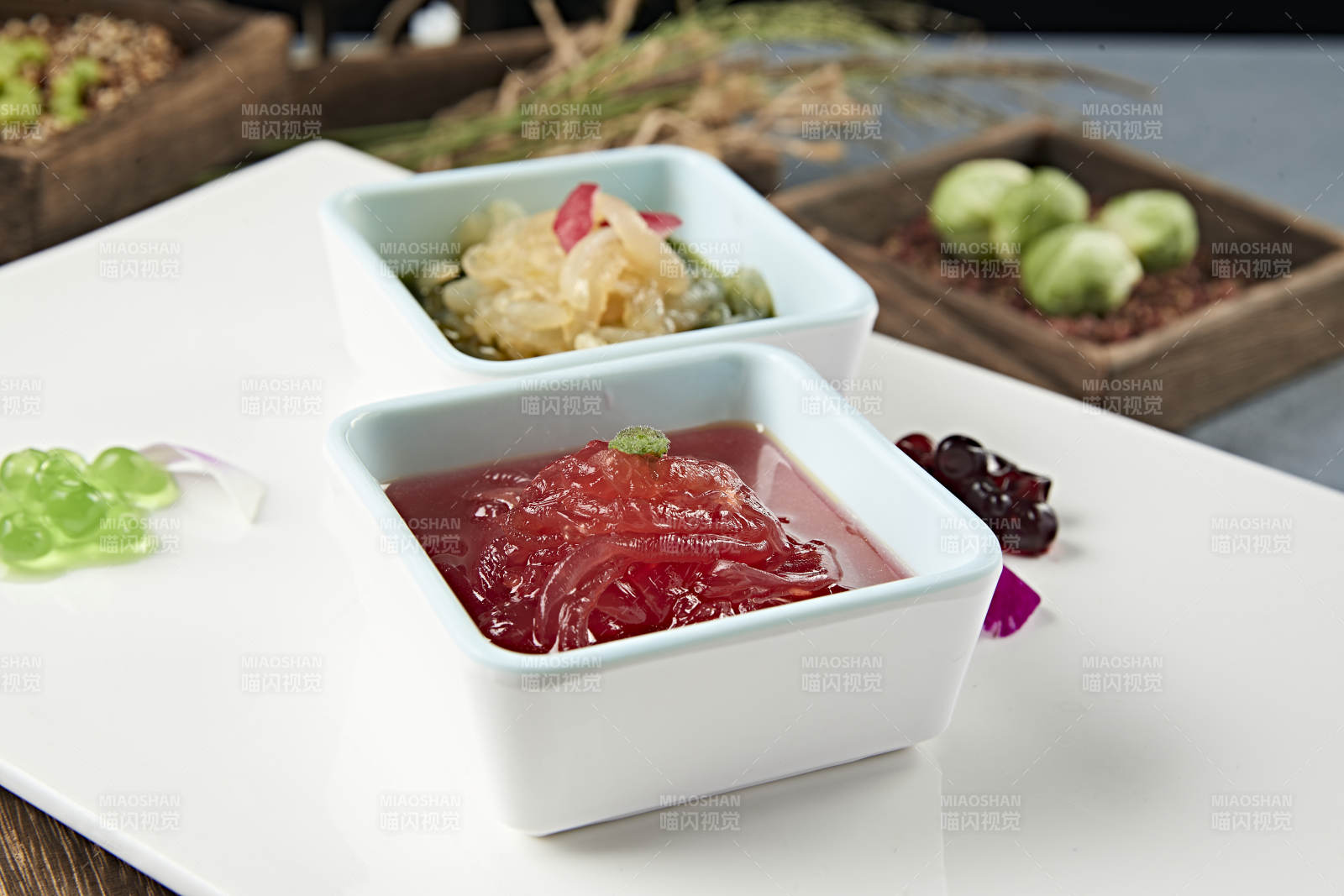 美味凉菜双味凉拌海蜇丝图片