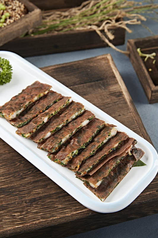 港式脆皮韭菜虾饼图片