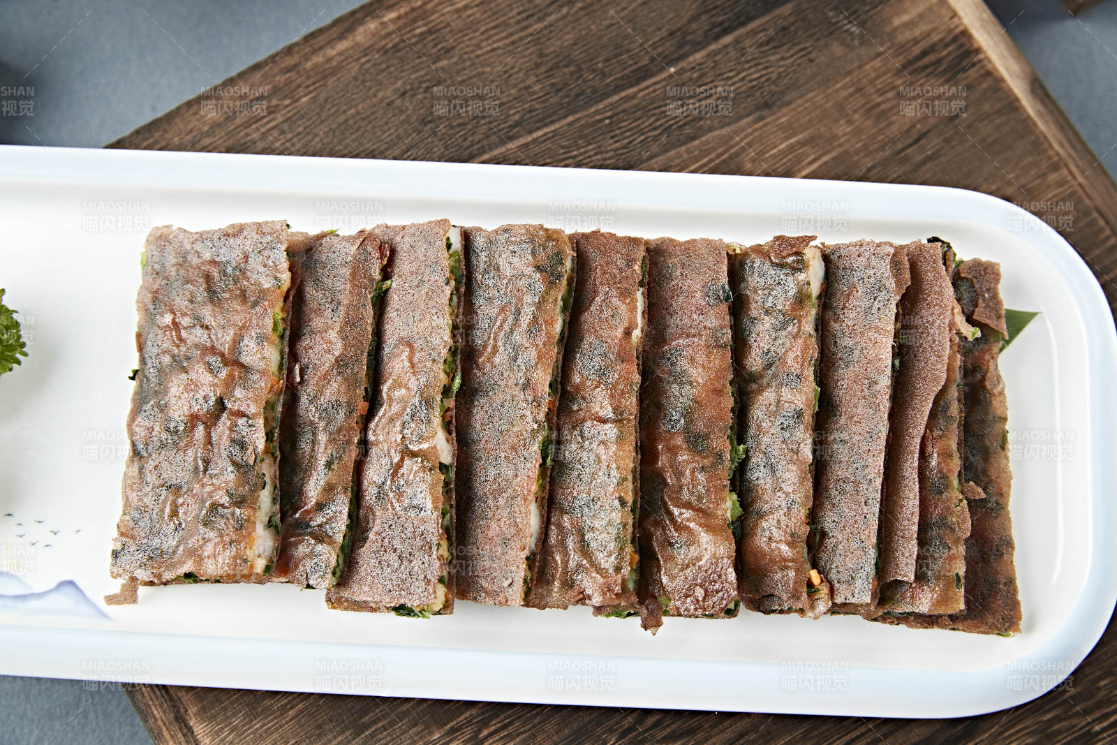 港式脆皮韭菜虾饼图片