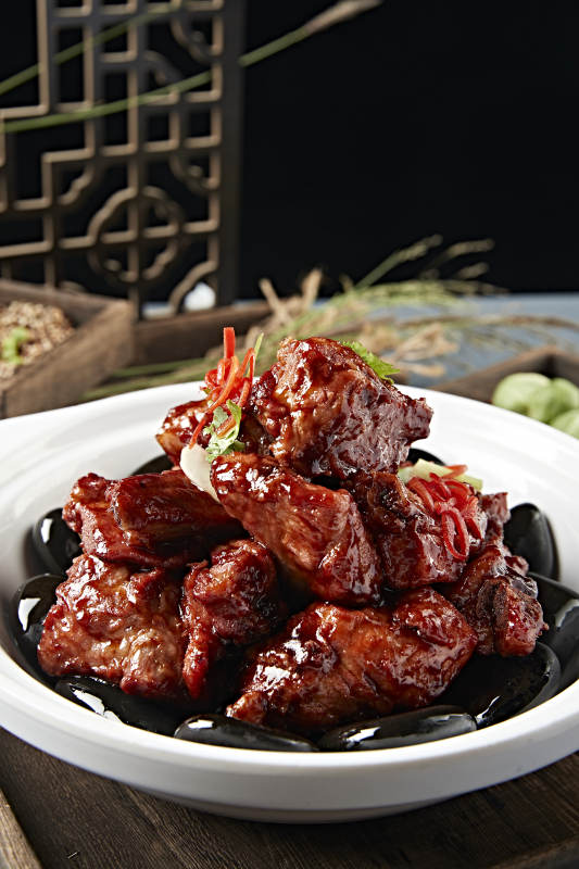 美味酱烧猪排骨图片