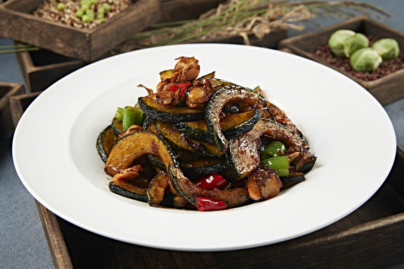 酱爆香辣扇贝肉贝贝瓜图片