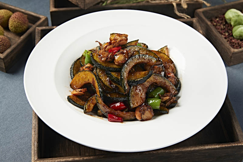 酱爆香辣扇贝肉贝贝瓜图片