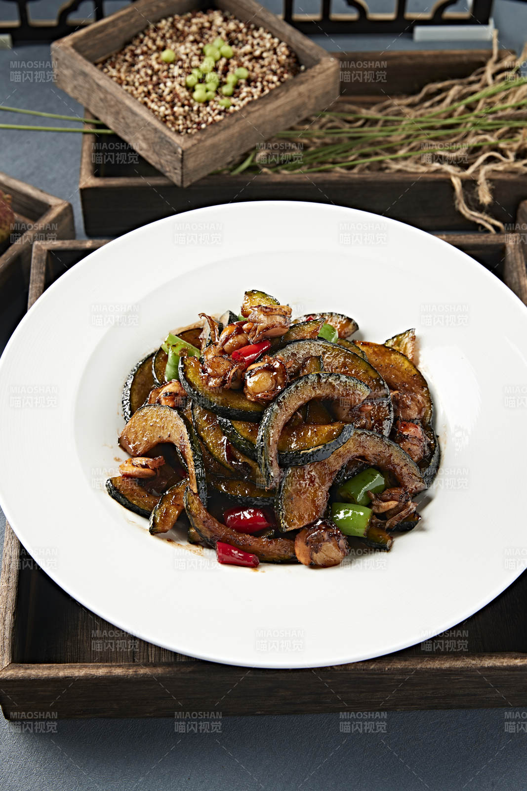 酱爆香辣扇贝肉贝贝瓜图片