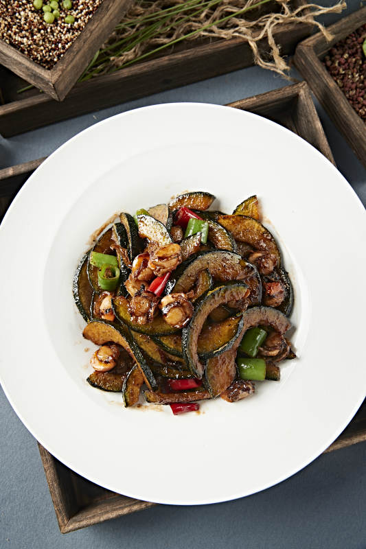 酱爆香辣扇贝肉贝贝瓜图片