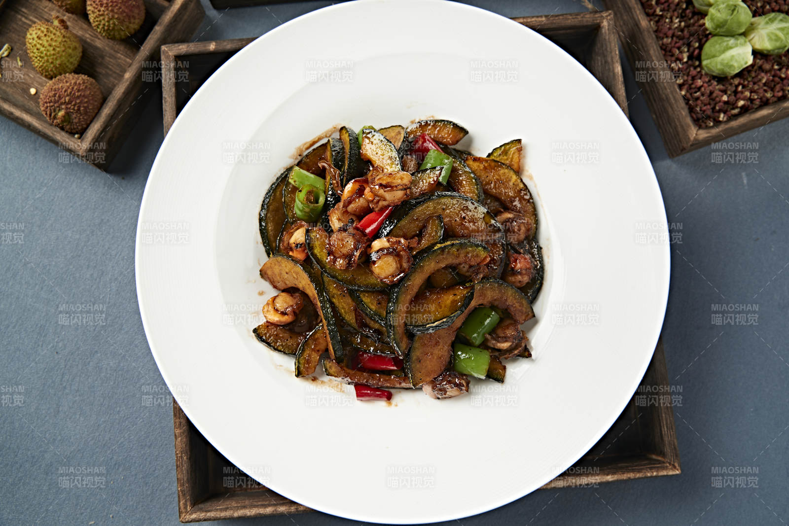 酱爆香辣扇贝肉贝贝瓜图片