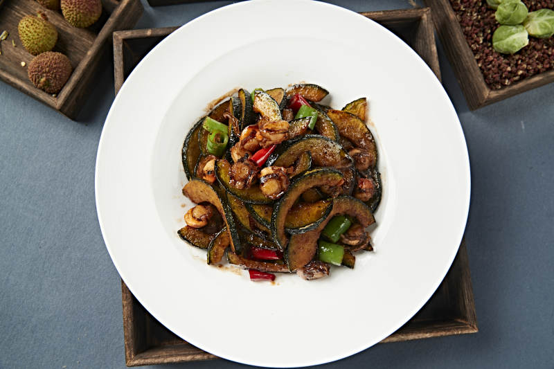 酱爆香辣扇贝肉贝贝瓜图片