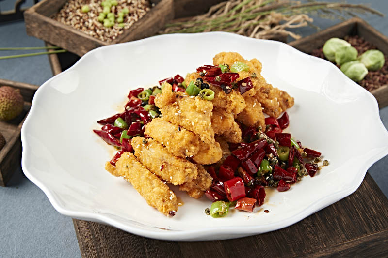 麻辣炸鸡翅图片