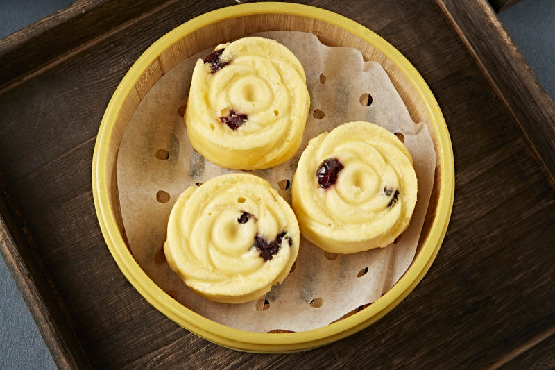 香蒸蓝莓蛋糕图片