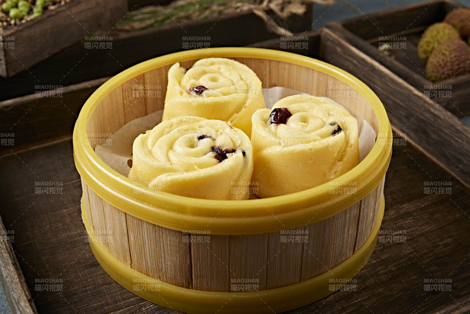 香蒸蓝莓蛋糕图片